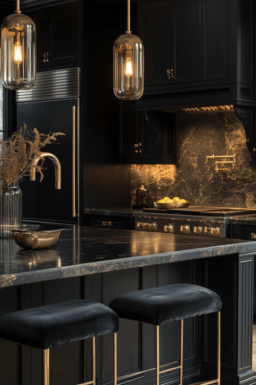 19 Black Modern Kitchen Ideas for a Chic and Polished Finish - Cozy ...