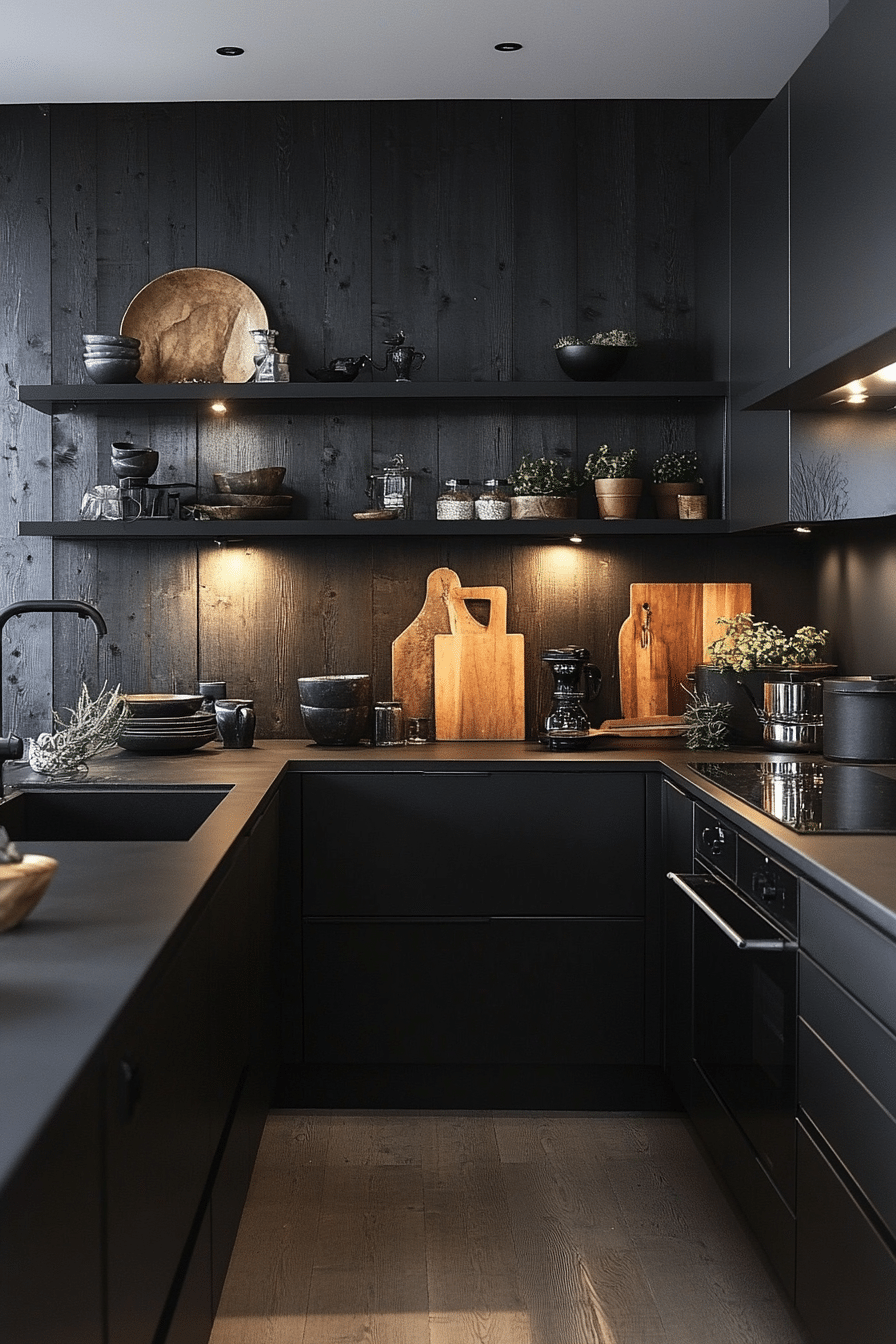 19 Black Modern Kitchen Ideas for a Chic and Polished Finish - Cozy ...