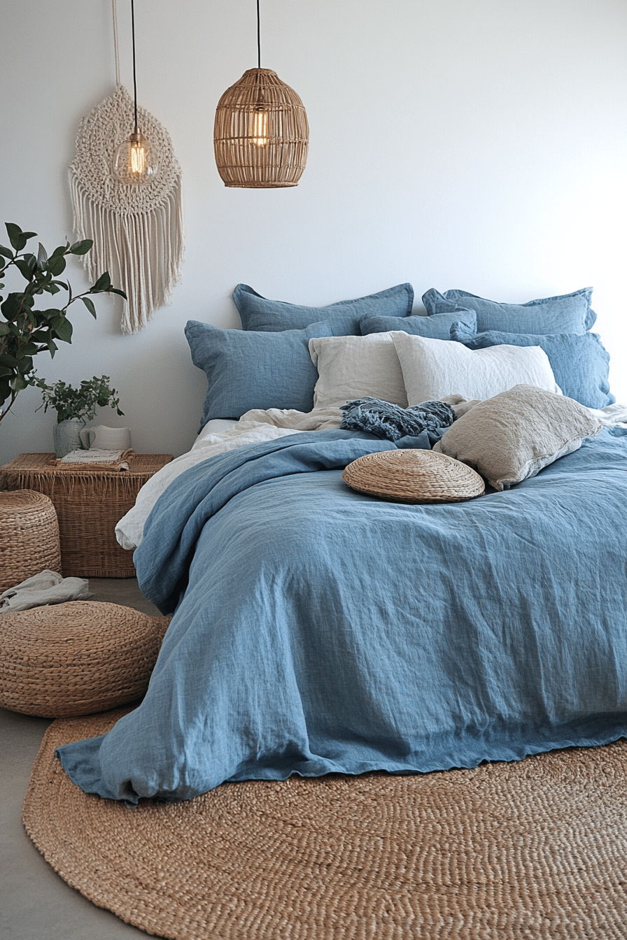 19 Light Blue Boho Bedroom Ideas for a Fresh and Inviting Aesthetic ...