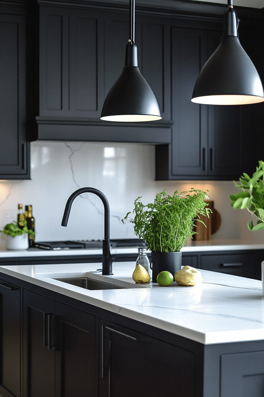 19 Black Modern Kitchen Ideas for a Chic and Polished Finish - Cozy ...
