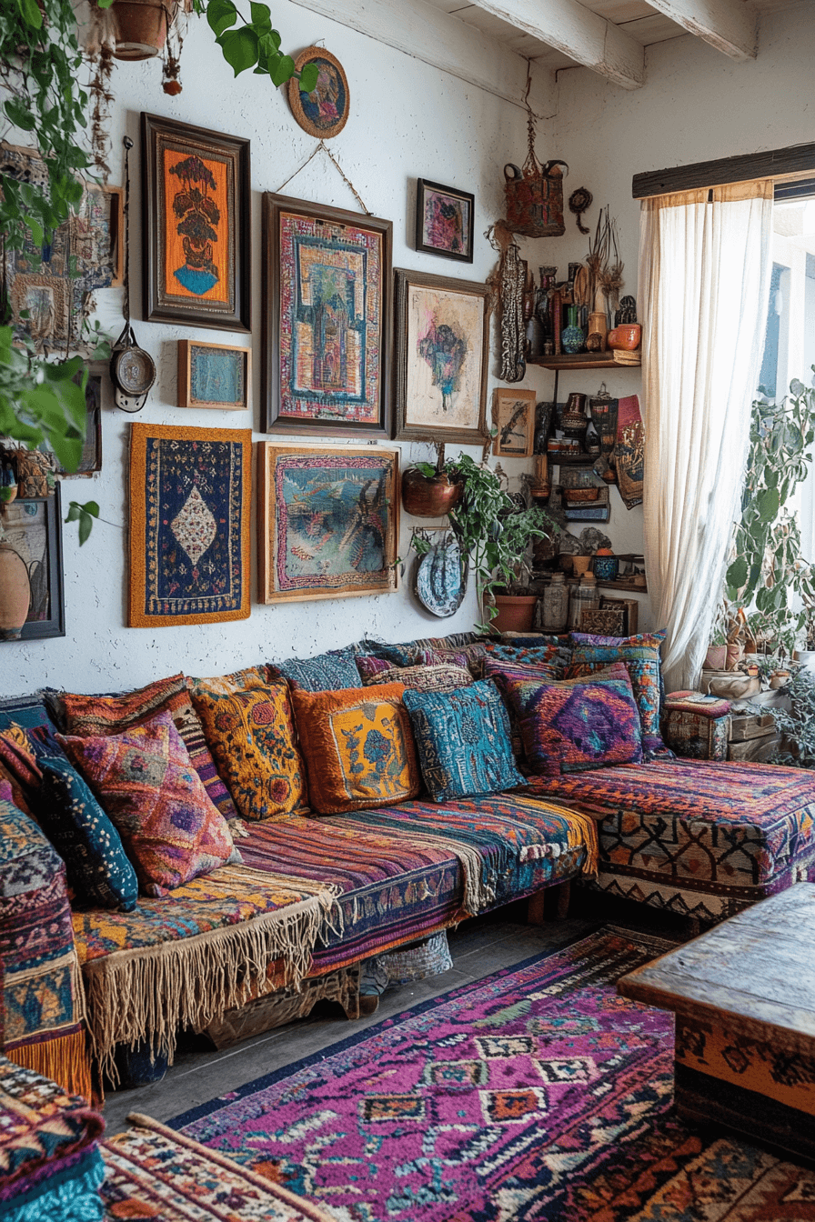 25 Boho Maximalist Living Room Ideas for a Rich and Playful Living Area