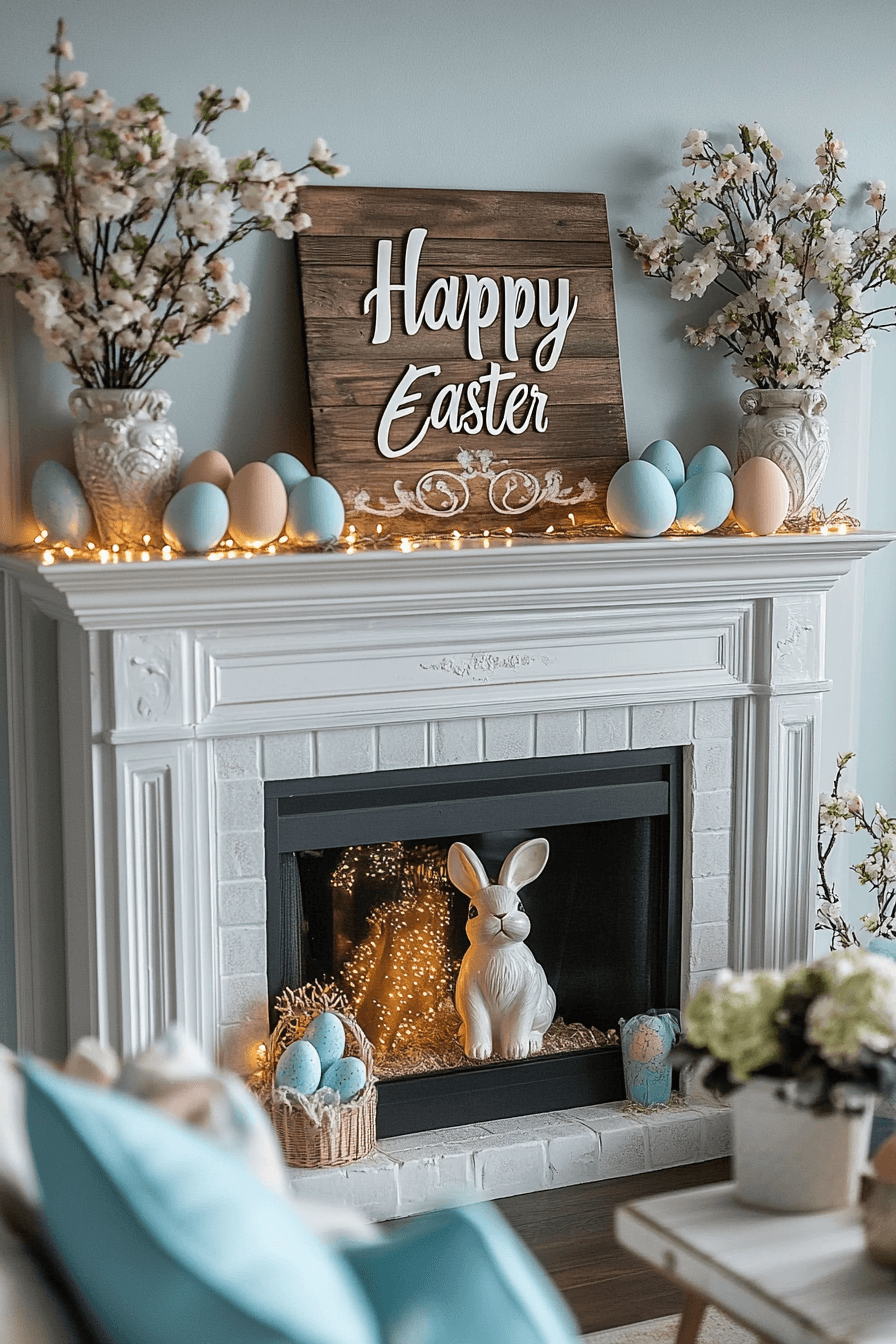 25 Easter Living Room Decor Ideas for a Colorful and Cozy Setup