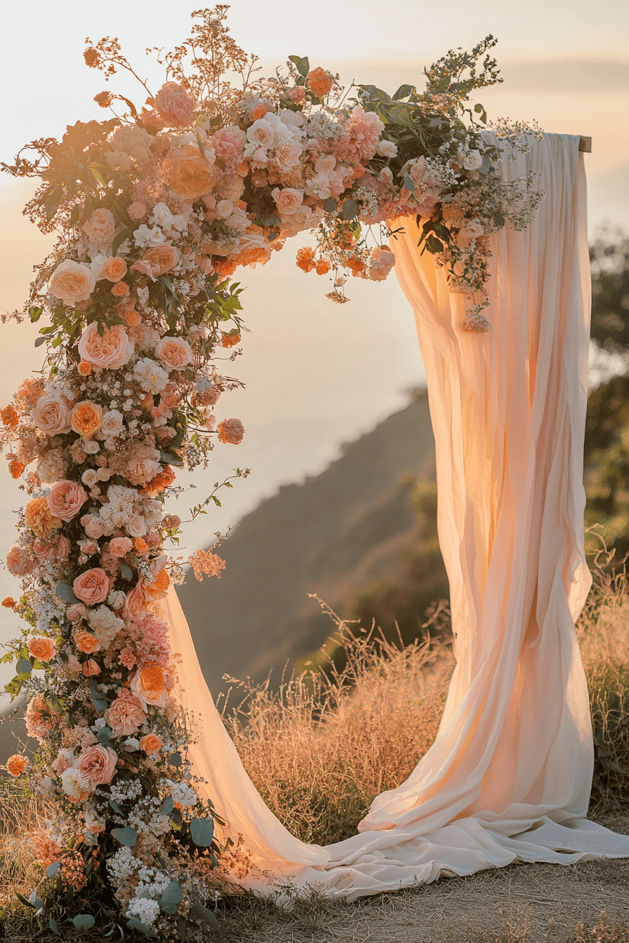 27+ Boho Wedding Arch Ideas to Add Magic to Your Vows