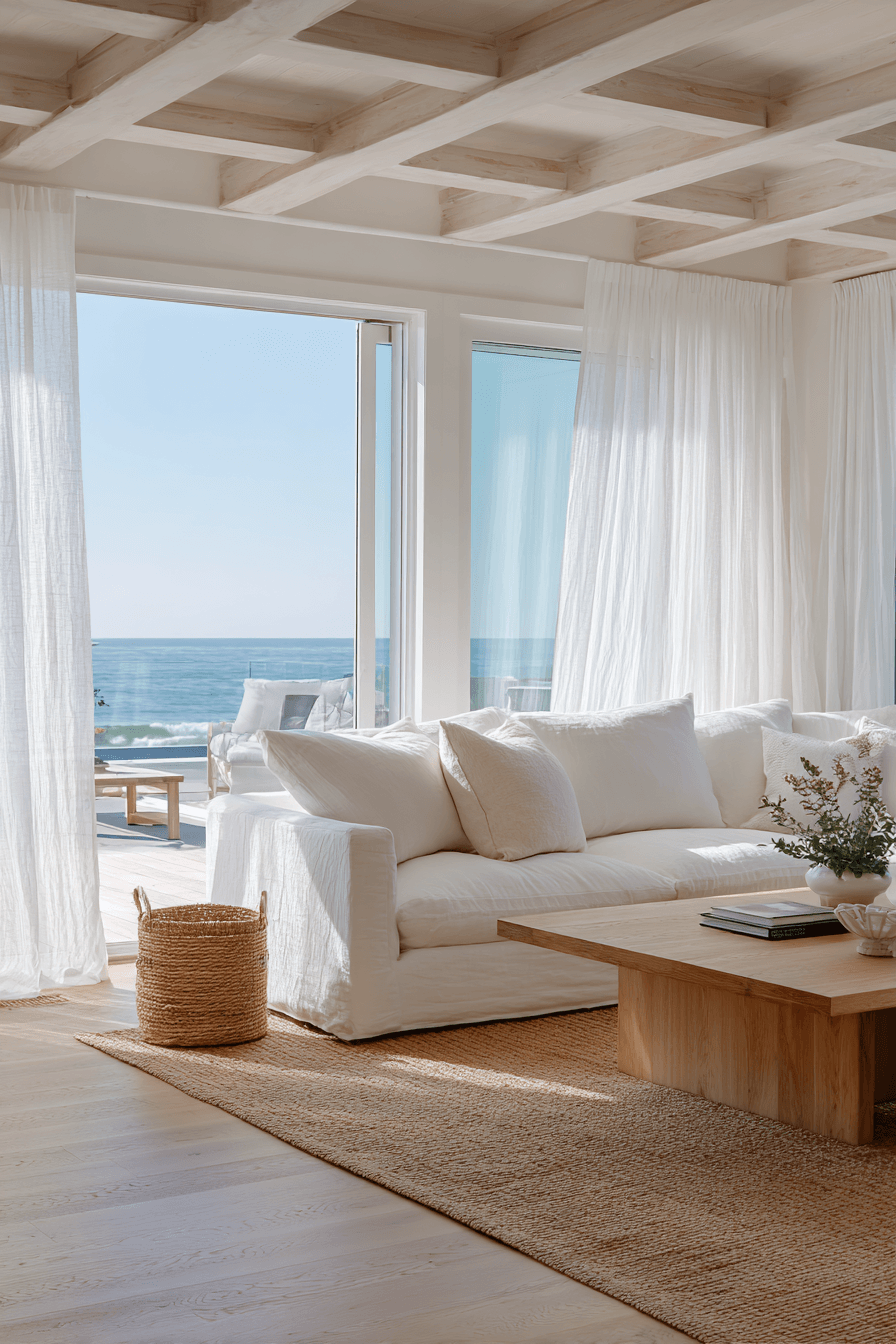 27 Breathtaking Beach House Living Room Ideas That Will Transport You To The Coast
