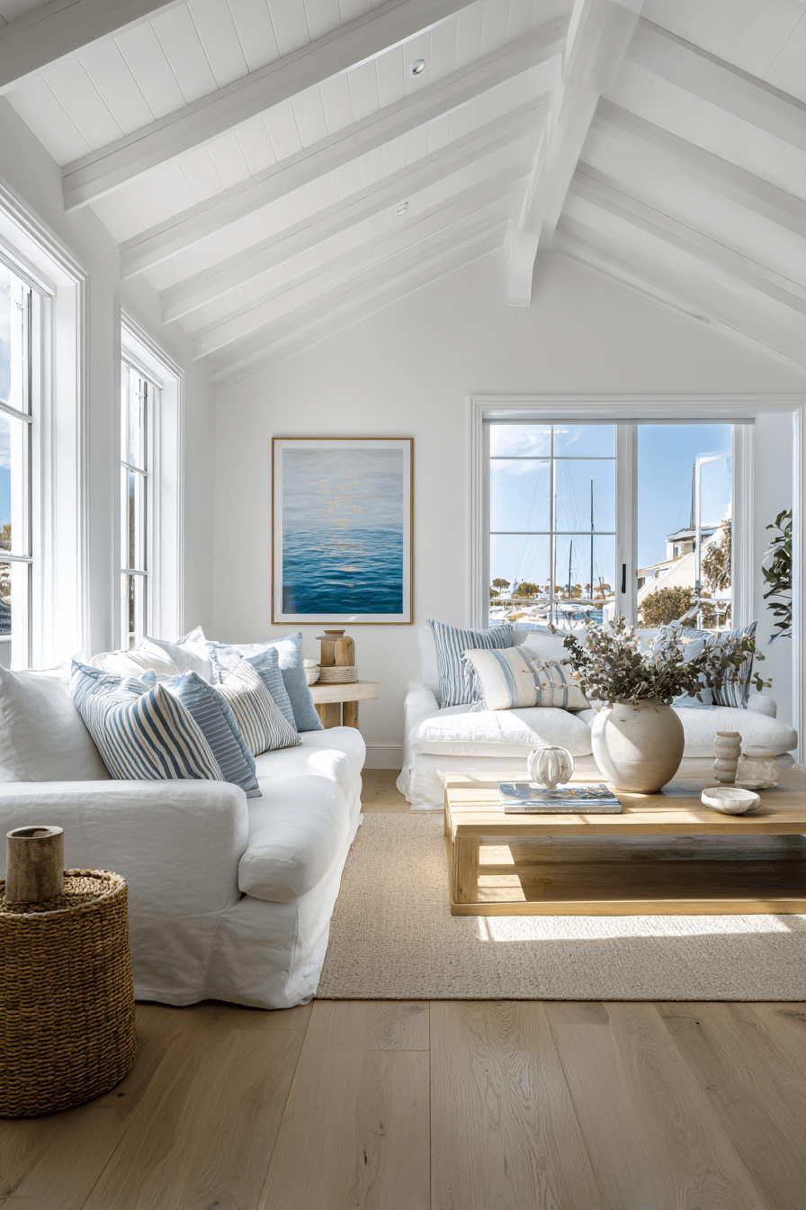 27 Breathtaking Beach House Living Room Ideas That Will Transport You To The Coast