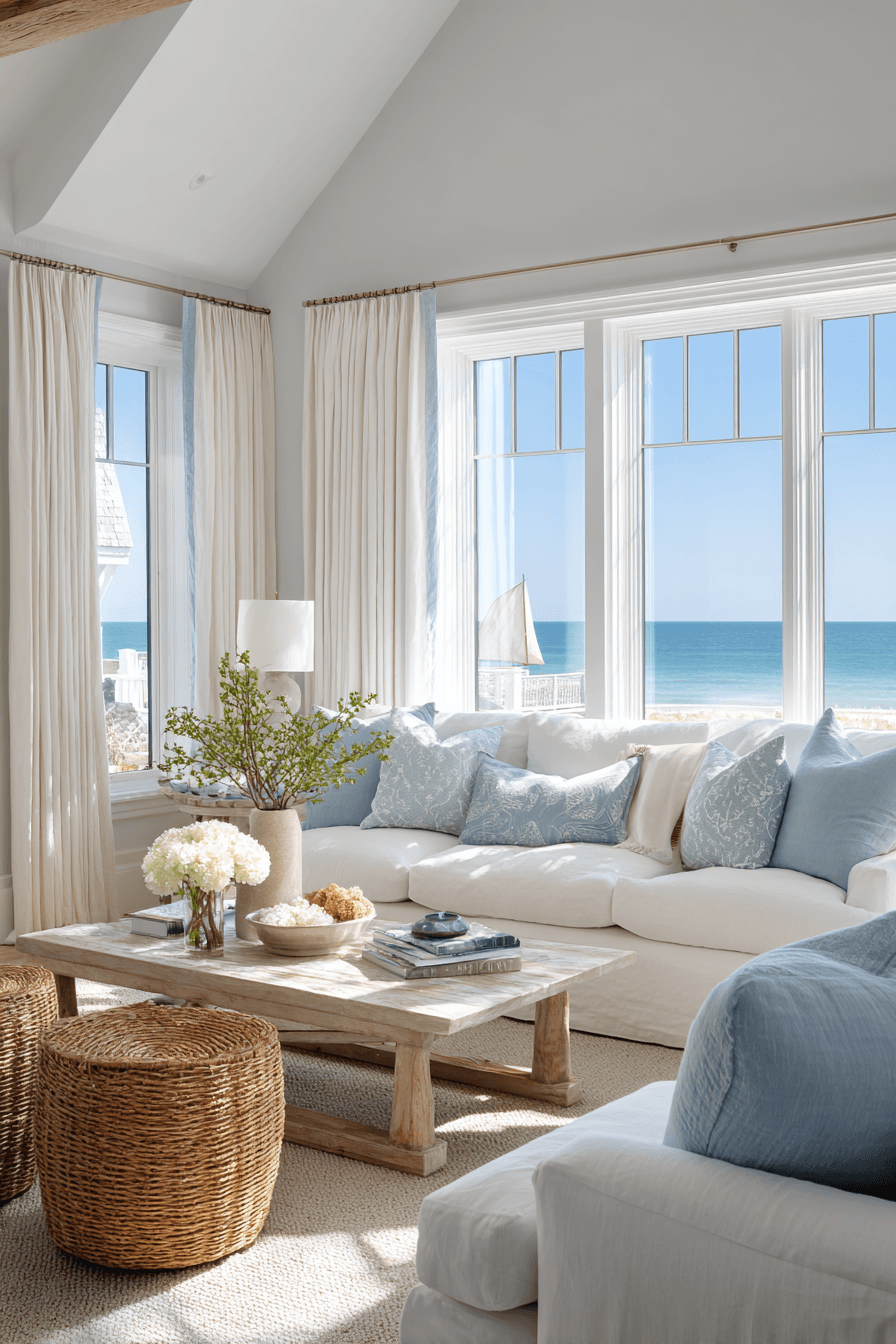 27 Breathtaking Beach House Living Room Ideas That Will Transport You To The Coast