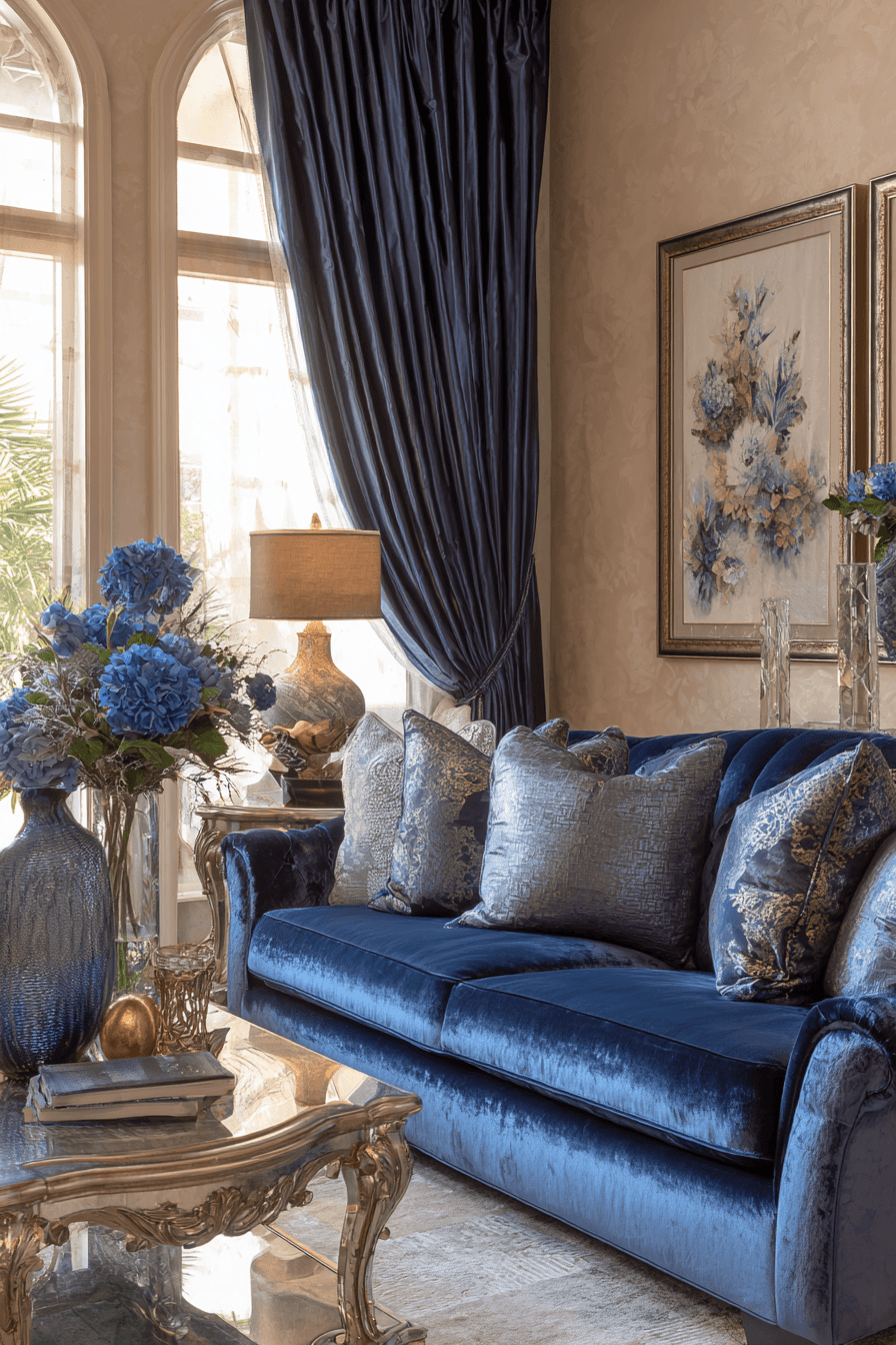 29 Brilliant Blue Couch Living Room Ideas That Will Transform Your Space Into A Statement Haven