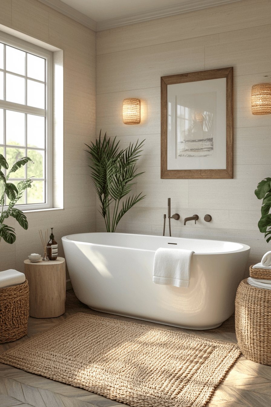 29 Dreamy Beach House Bathroom Ideas That Will Make You Feel Like You're On Vacation Every Day