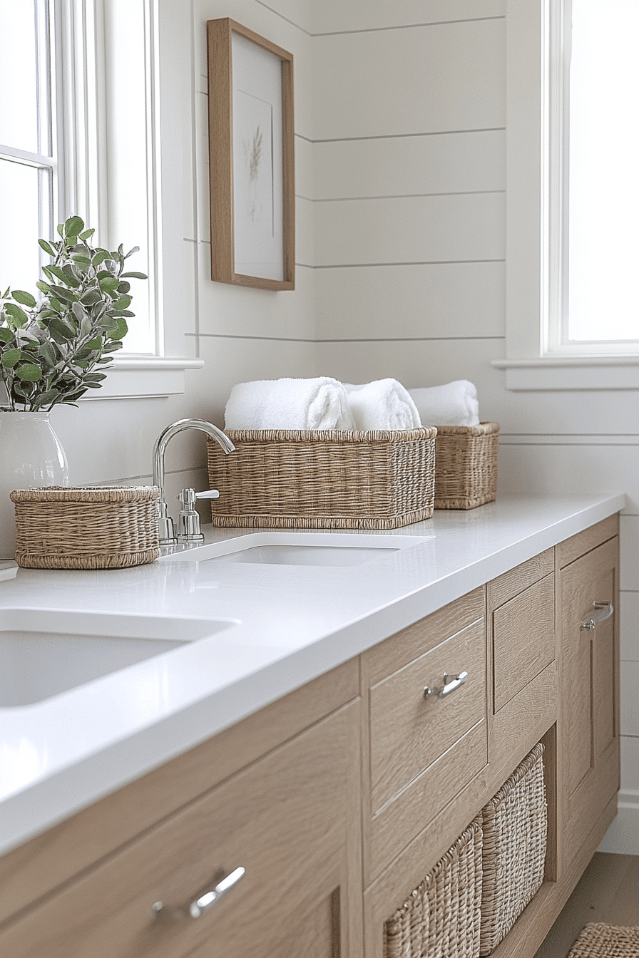 29 Dreamy Beach House Bathroom Ideas That Will Make You Feel Like You're On Vacation Every Day