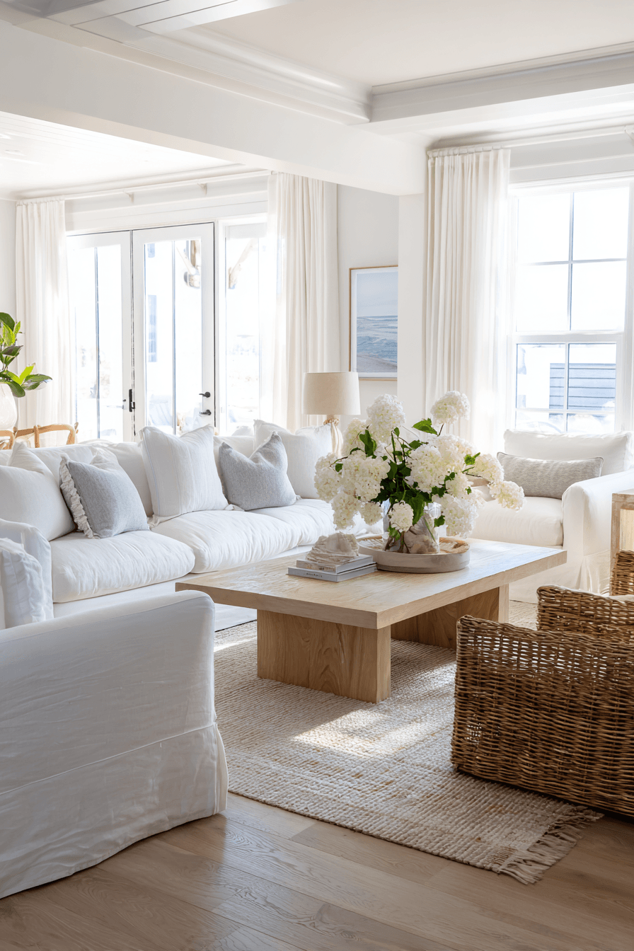 27 Breathtaking Beach House Living Room Ideas That Will Transport You To The Coast