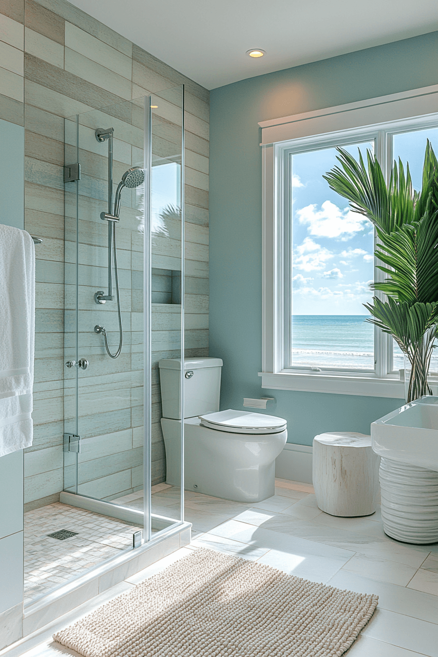 29 Dreamy Beach House Bathroom Ideas That Will Make You Feel Like You're On Vacation Every Day