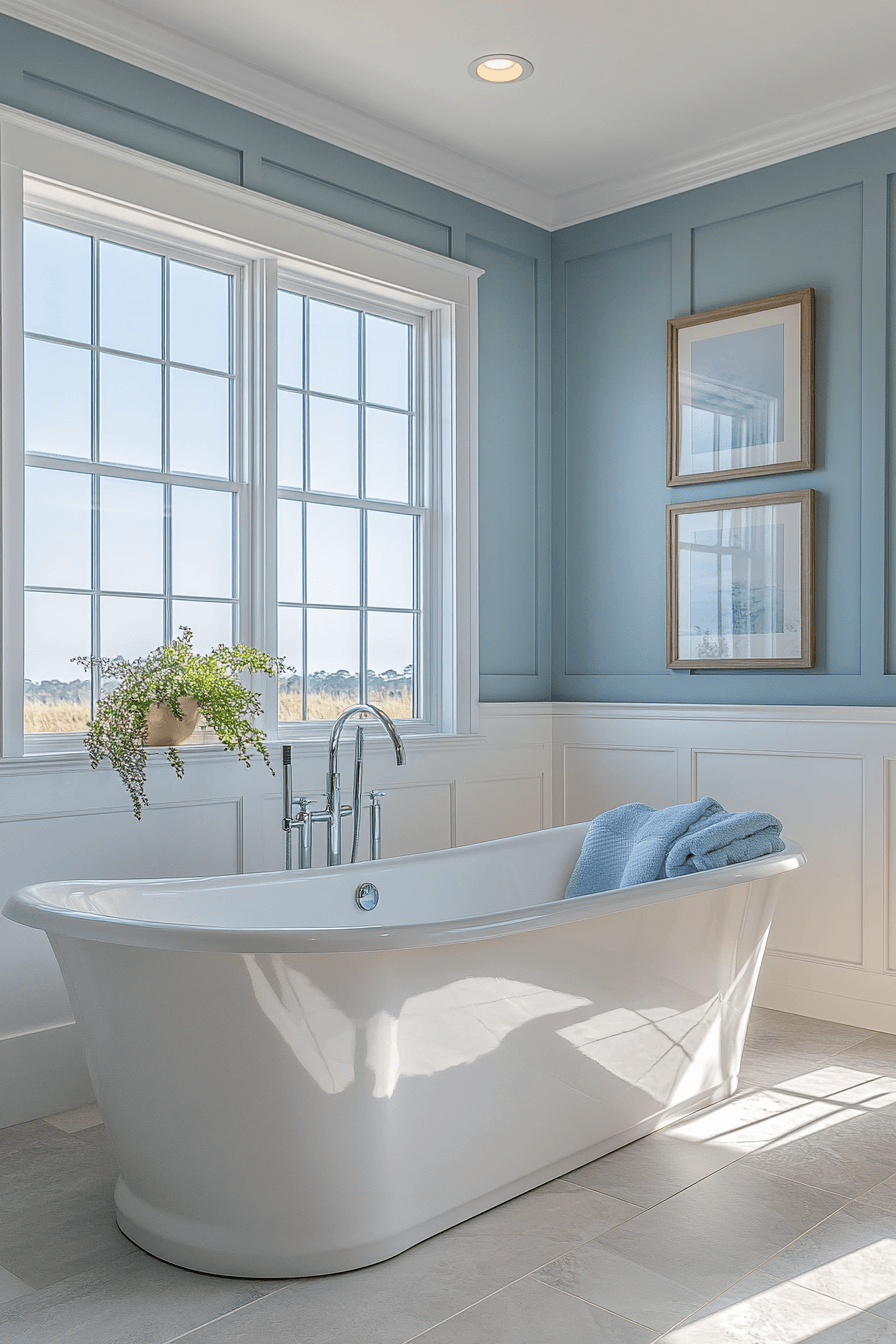 29 Dreamy Beach House Bathroom Ideas That Will Make You Feel Like You're On Vacation Every Day
