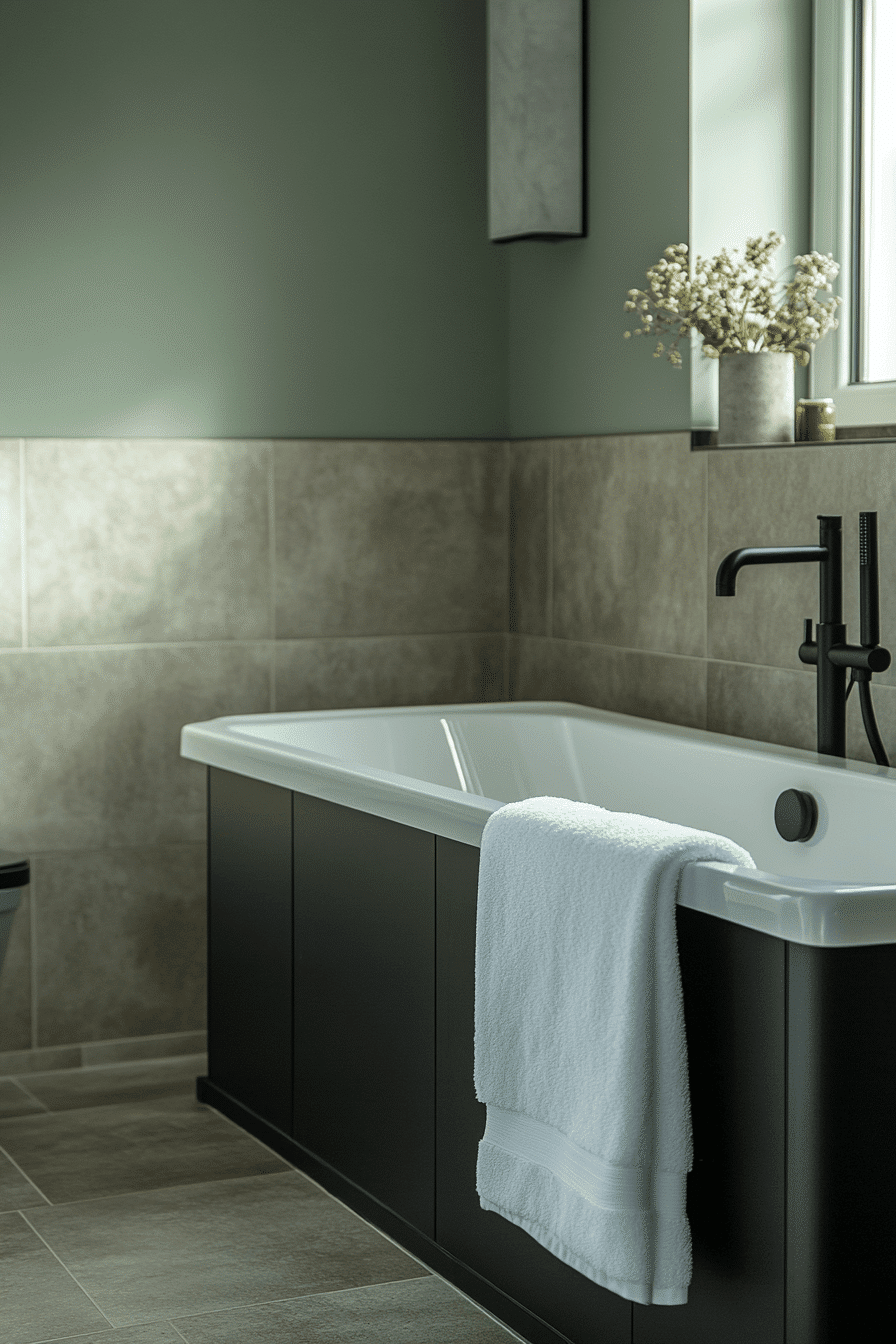 27 Sage Green and Black Bathroom Ideas That Feel Bold, Modern, and Beautifully Refined
