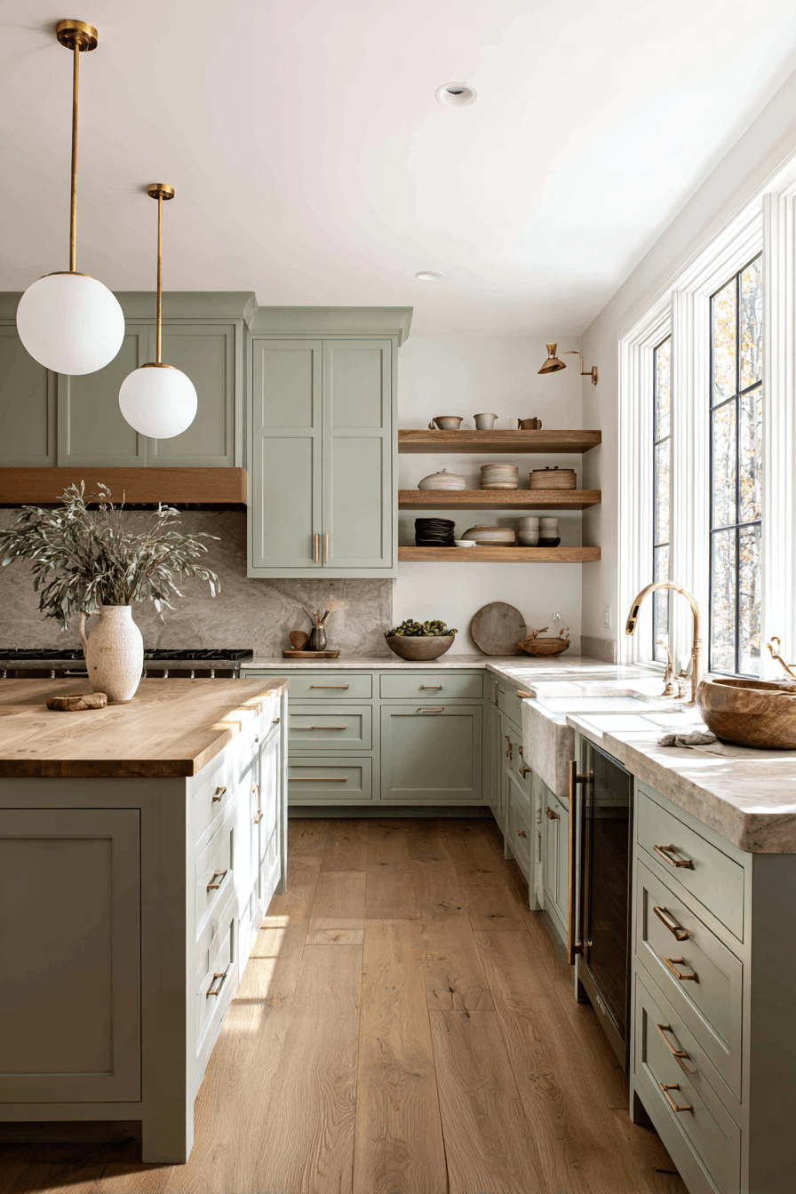27 Sage Green and Wood Kitchen Ideas That Feel Warm, Stylish, and Wonderfully Inviting