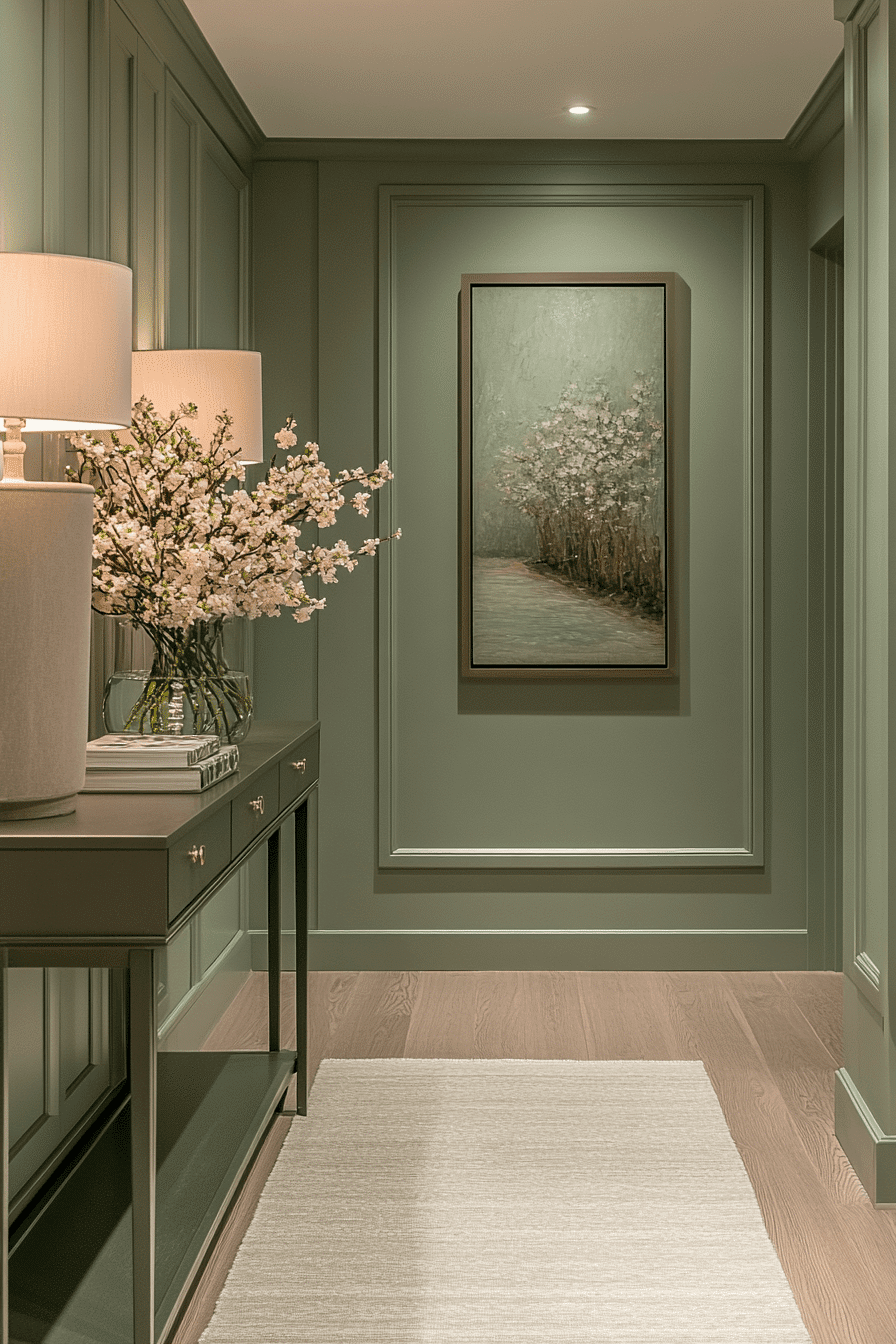 27 Sage Green Hallway Ideas That Make Every Corner Feel Softer and More Stylish