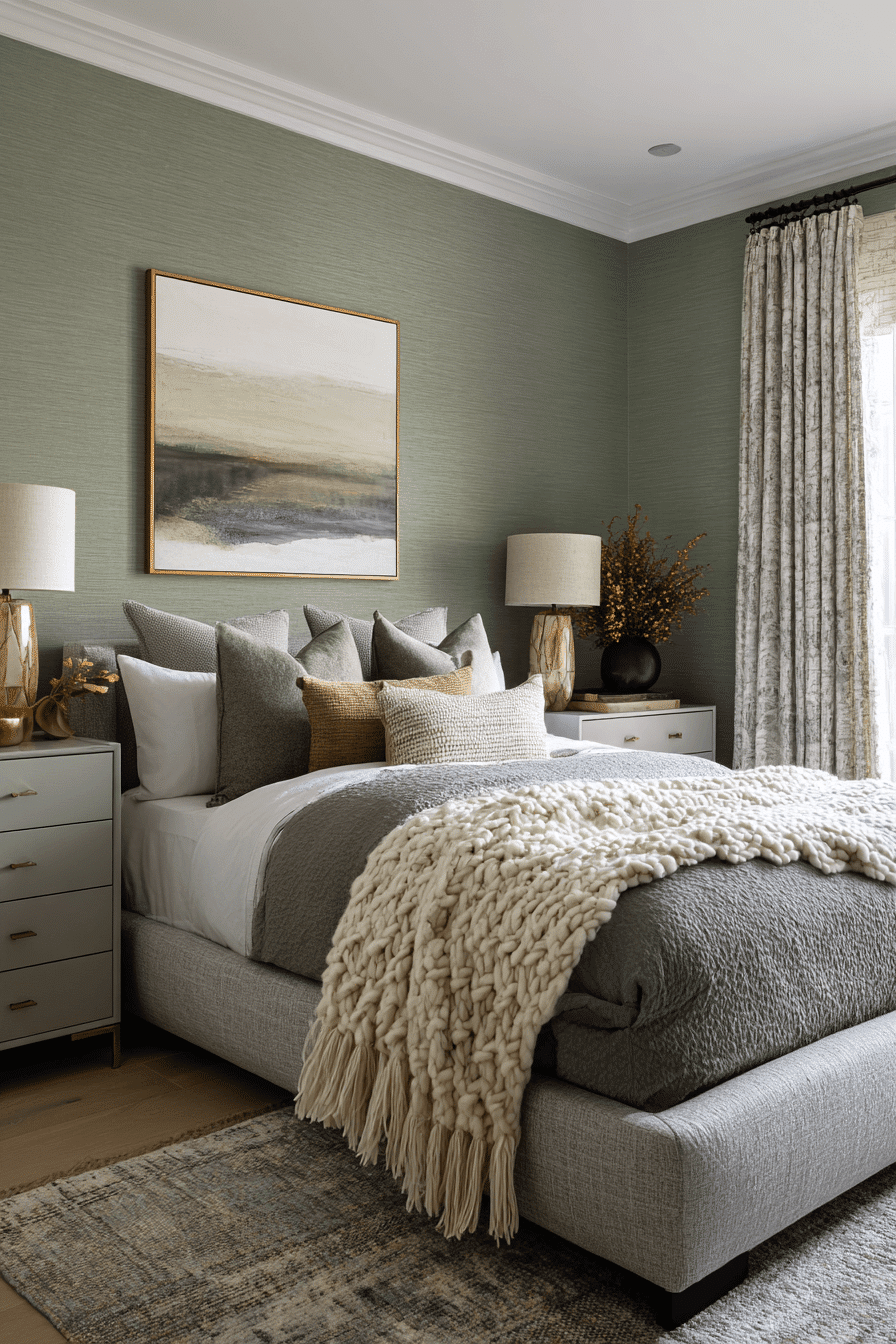 27 Sage Green and Grey Bedroom Ideas That Feel Calm, Sophisticated, and Cozy