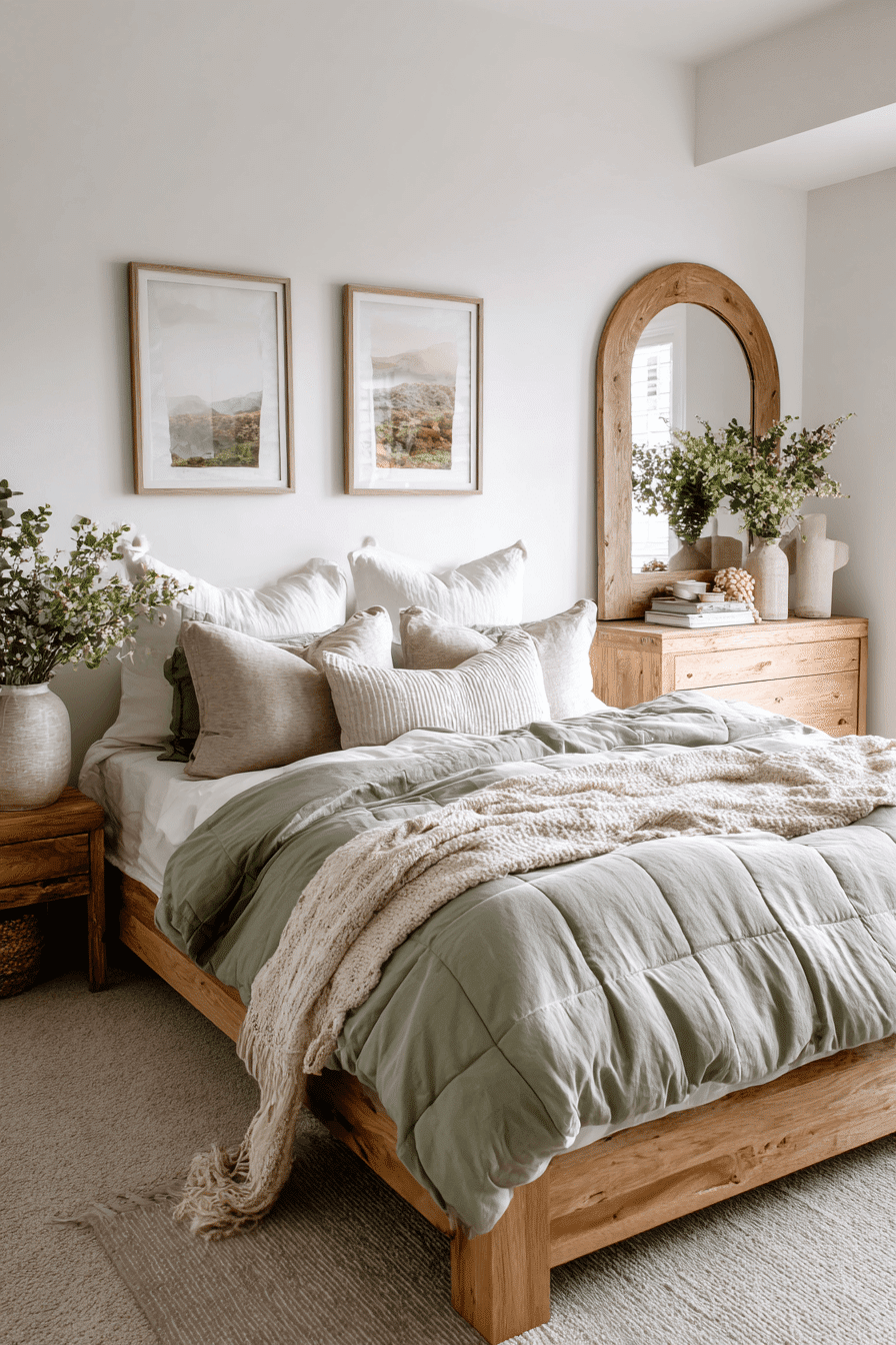 27 White and Sage Green Bedroom Ideas That Feel Airy, Calm, and Beautifully Serene