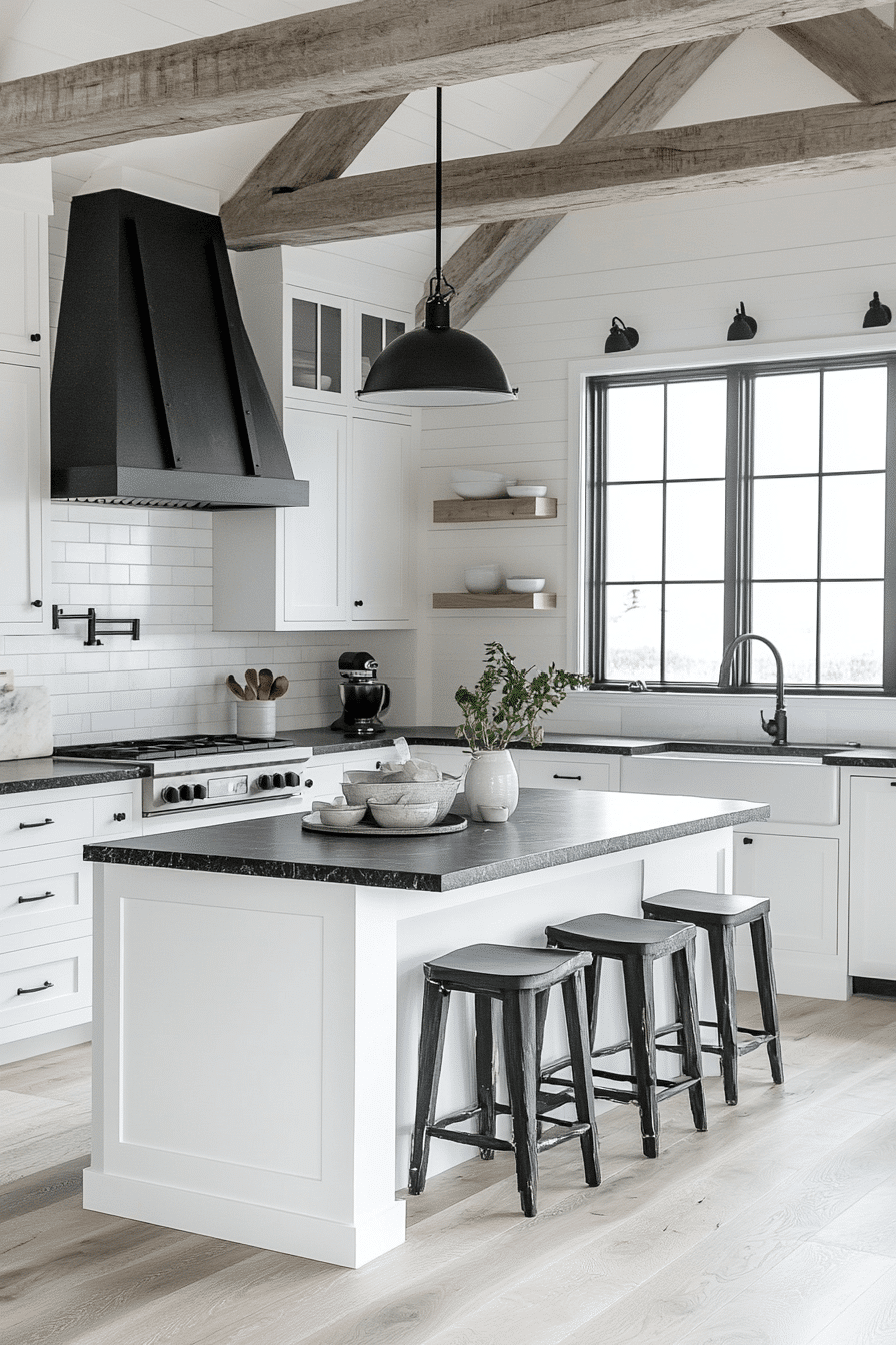 27 Black and White Modern Kitchen Ideas That Feel Sleek, Bold, and Timeless