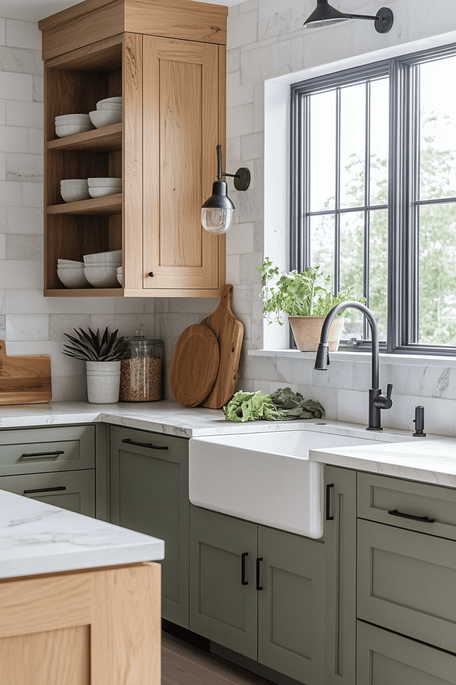 27 Sage Green and Wood Kitchen Ideas That Feel Warm, Stylish, and Wonderfully Inviting