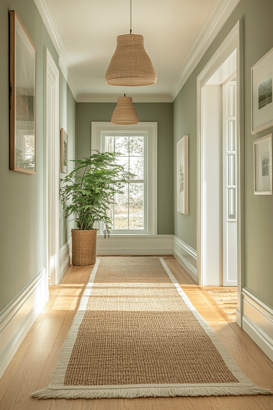 27 Sage Green Hallway Ideas That Make Every Corner Feel Softer and More Stylish