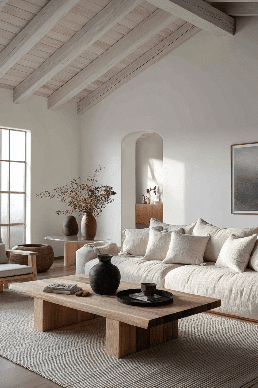 27 Wabi Sabi Japandi Living Room Ideas That Feel Calm, Natural, and Timeless