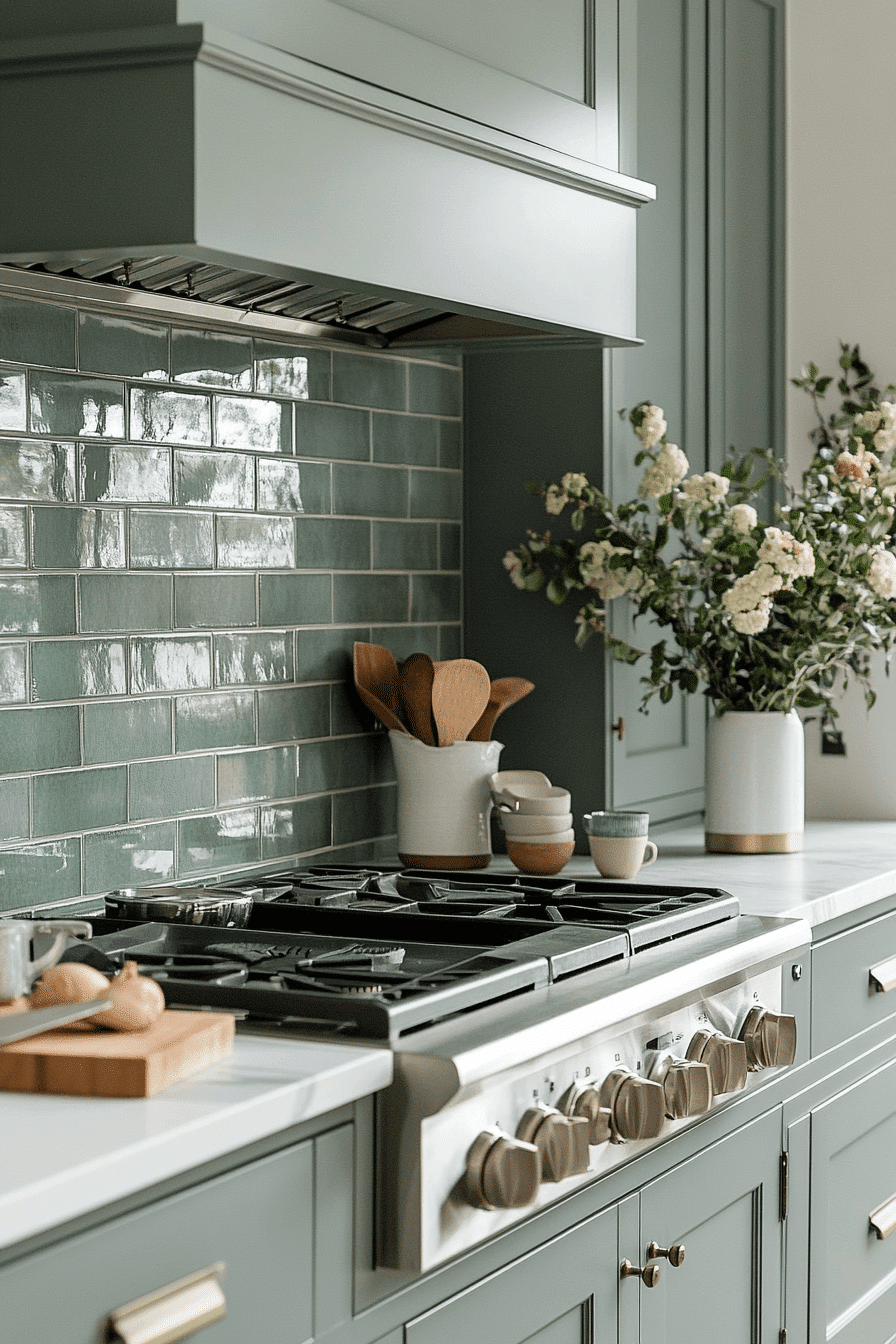 27 Sage Green Backsplash Kitchen Ideas That Make the Whole Space Feel Instantly Prettier
