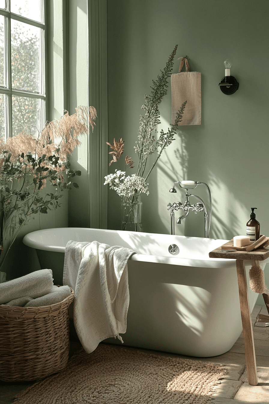 27 Sage Green Bathroom Decor Ideas That Feel Calm, Pretty, and Spa-Like