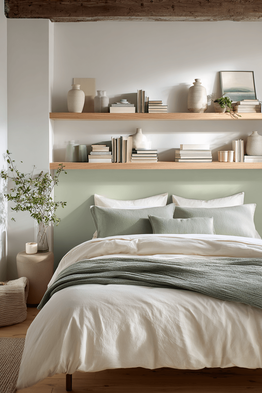 27 White and Sage Green Bedroom Ideas That Feel Airy, Calm, and Beautifully Serene