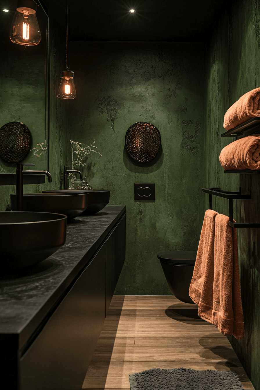 27 Sage Green and Black Bathroom Ideas That Feel Bold, Modern, and Beautifully Refined
