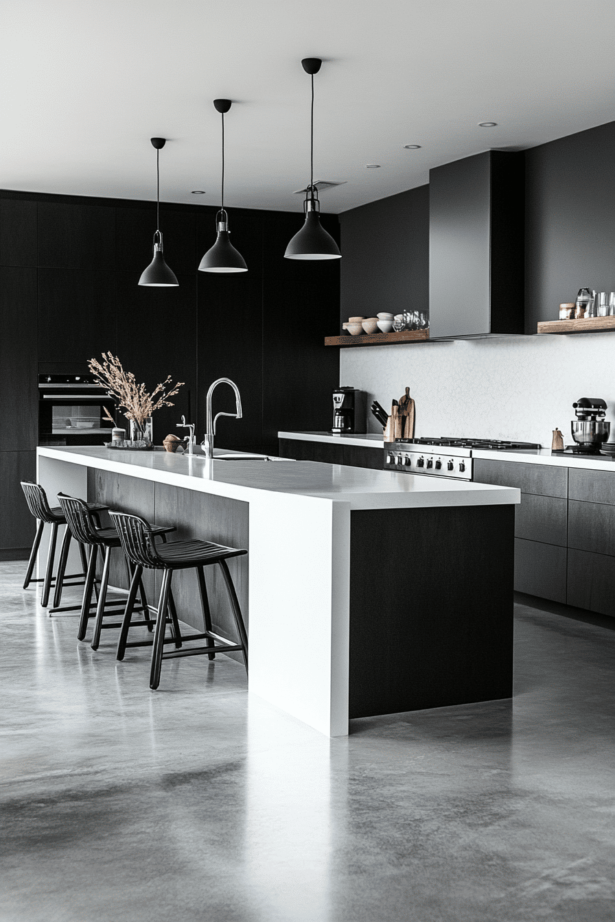 27 Black and White Modern Kitchen Ideas That Feel Sleek, Bold, and Timeless
