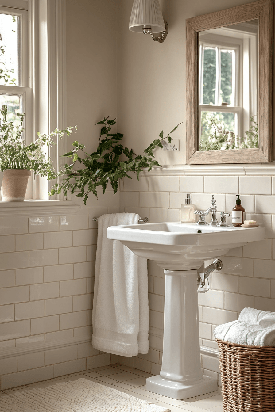27 Small Bathroom Aesthetic Ideas That Make Tiny Spaces Feel So Much Prettier