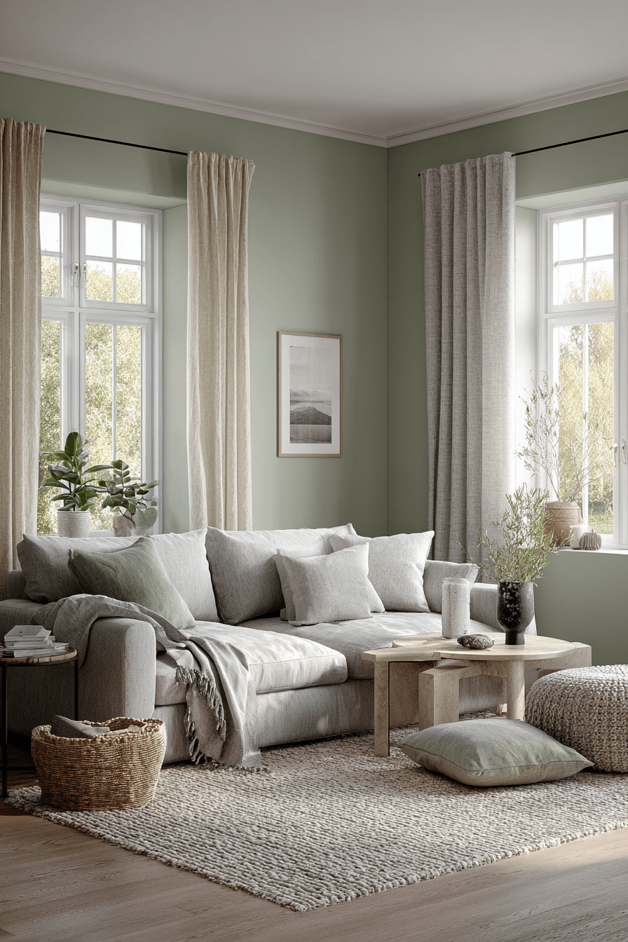 27 Sage Green and Grey Living Room Ideas That Feel Calm, Chic, and Beautifully Relaxed