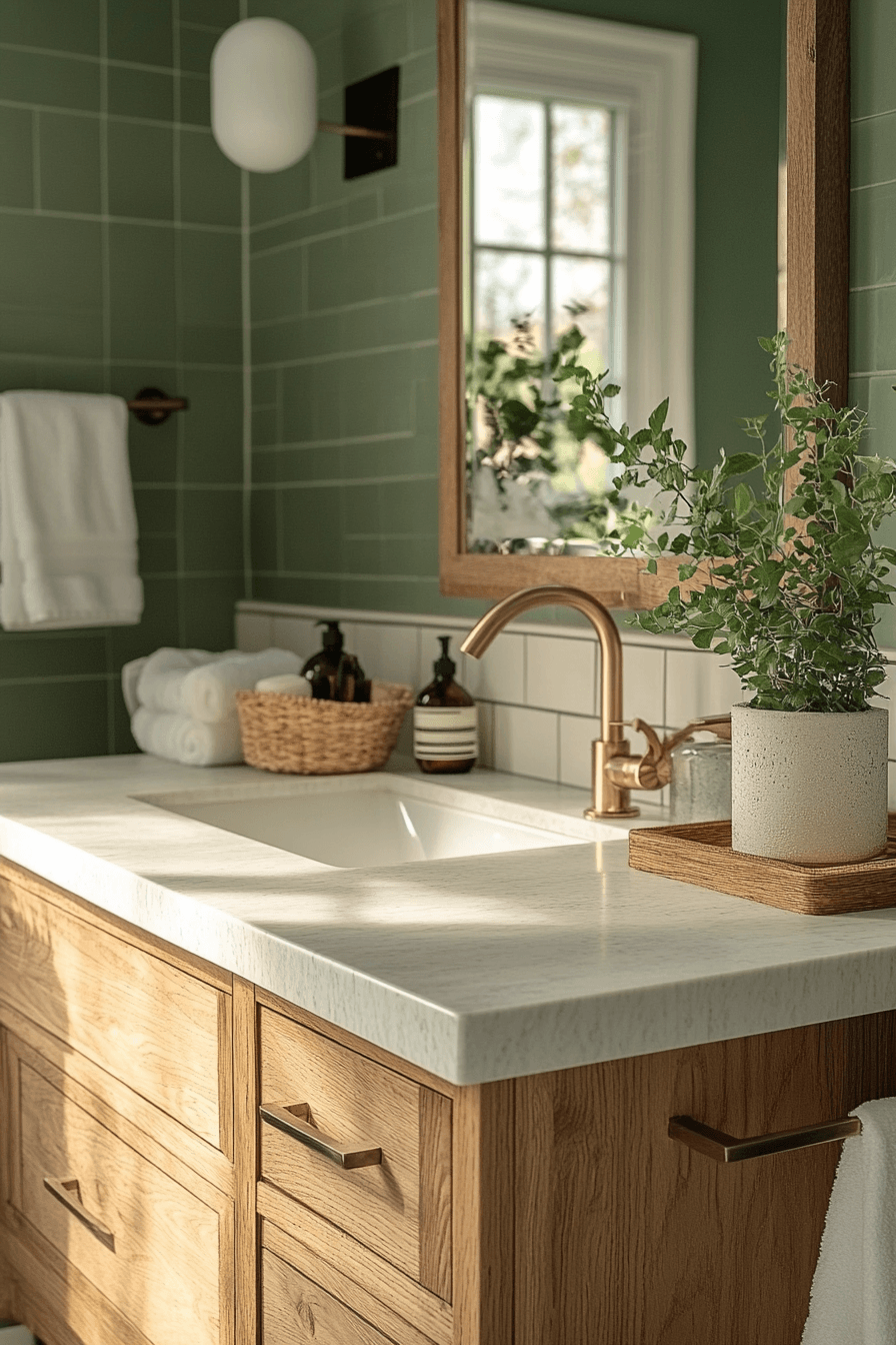 27 Sage Green Bathroom Decor Ideas That Feel Calm, Pretty, and Spa-Like