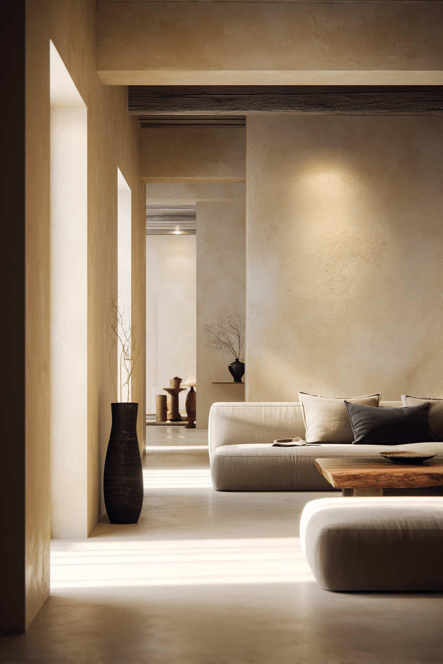 27 Wabi Sabi Japandi Living Room Ideas That Feel Calm, Natural, and Timeless