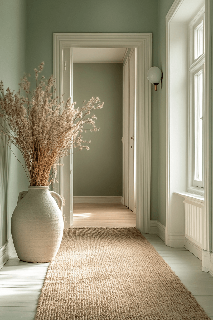 27 Sage Green Hallway Ideas That Make Every Corner Feel Softer and More Stylish