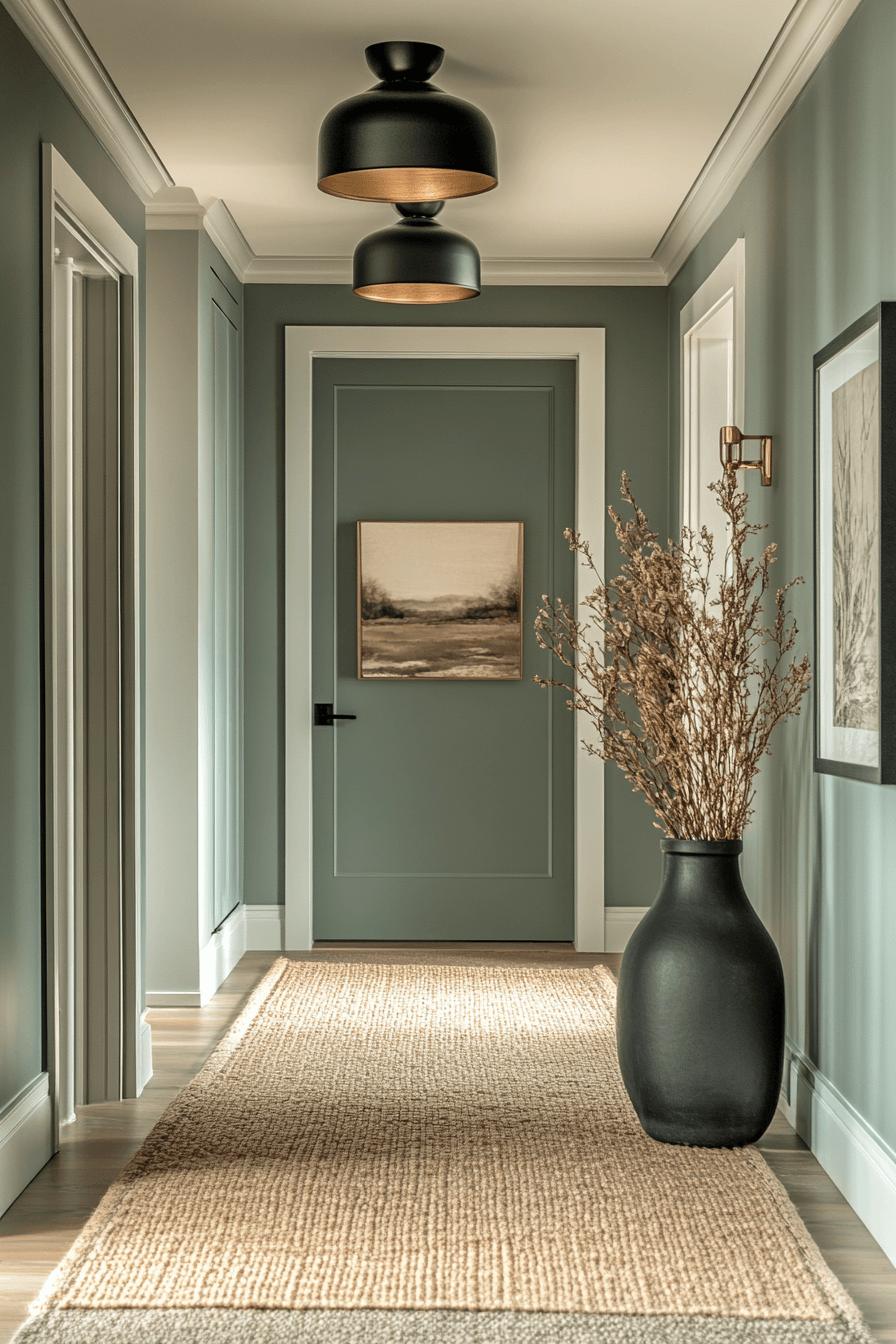 27 Sage Green Hallway Ideas That Make Every Corner Feel Softer and More Stylish