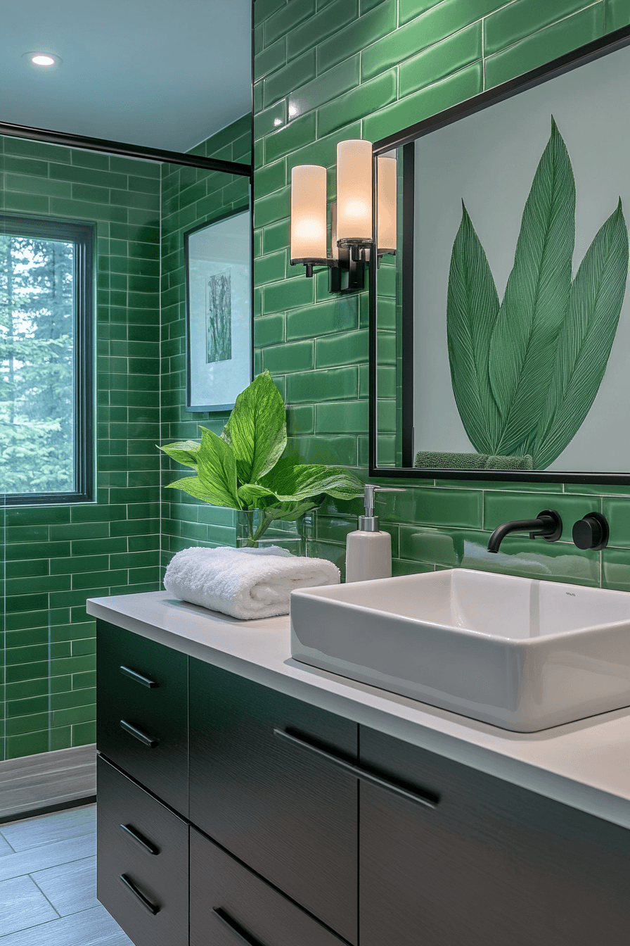 27 Sage Green and Black Bathroom Ideas That Feel Bold, Modern, and Beautifully Refined