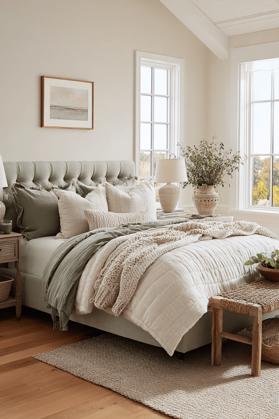 27 Sage Green and Cream Bedroom Ideas That Feel Soft, Calm, and Beautifully Cozy