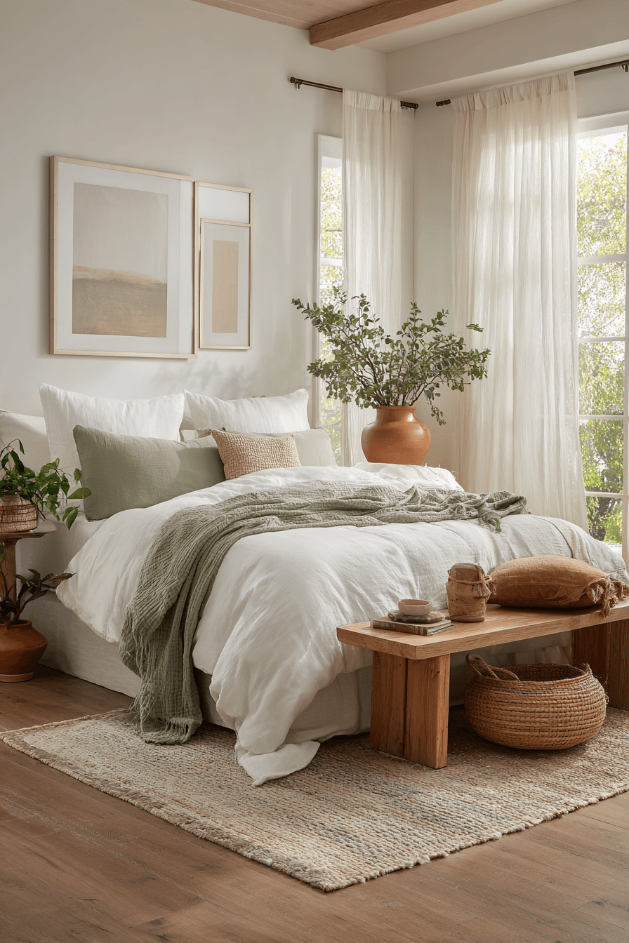 27 White and Sage Green Bedroom Ideas That Feel Airy, Calm, and Beautifully Serene