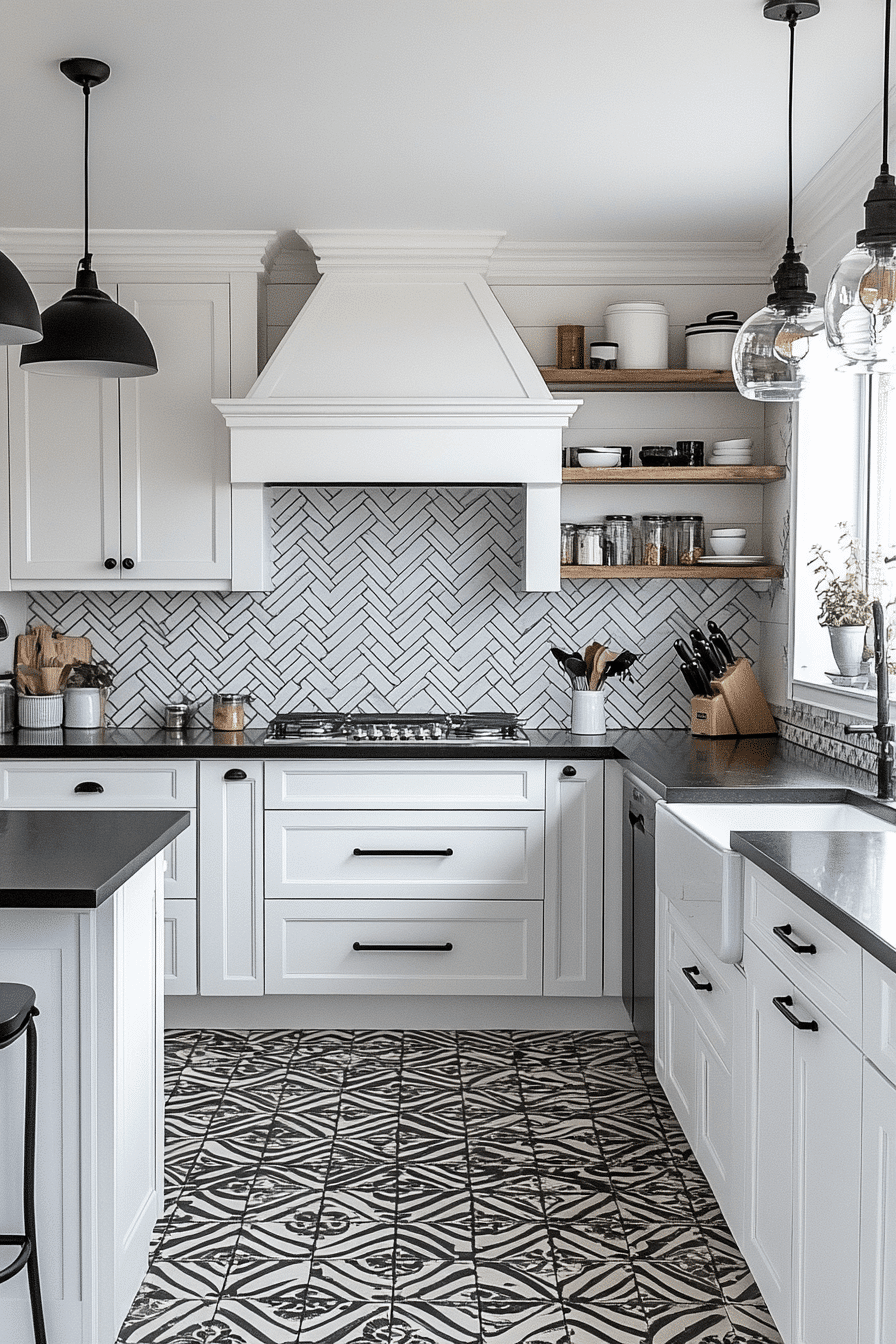 27 Black and White Modern Kitchen Ideas That Feel Sleek, Bold, and Timeless