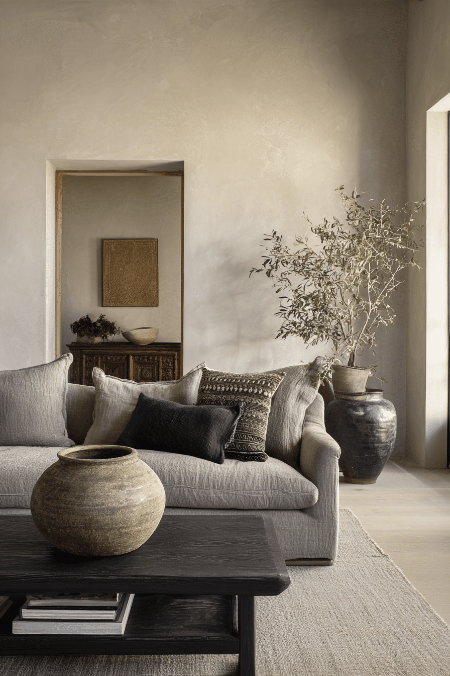 27 Wabi Sabi Japandi Living Room Ideas That Feel Calm, Natural, and Timeless