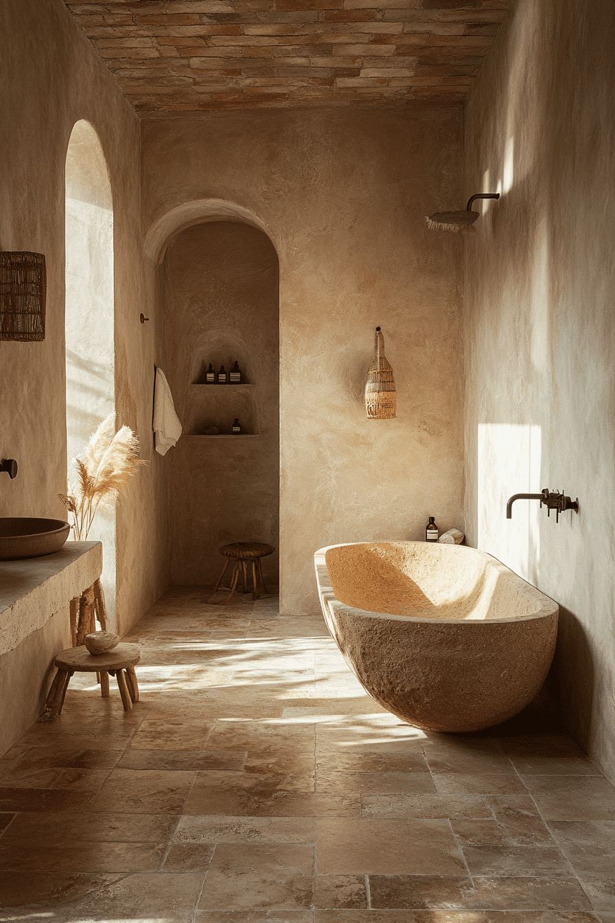27 Wabi Sabi Bathroom Ideas That Feel Serene, Natural, and Timelessly Beautiful