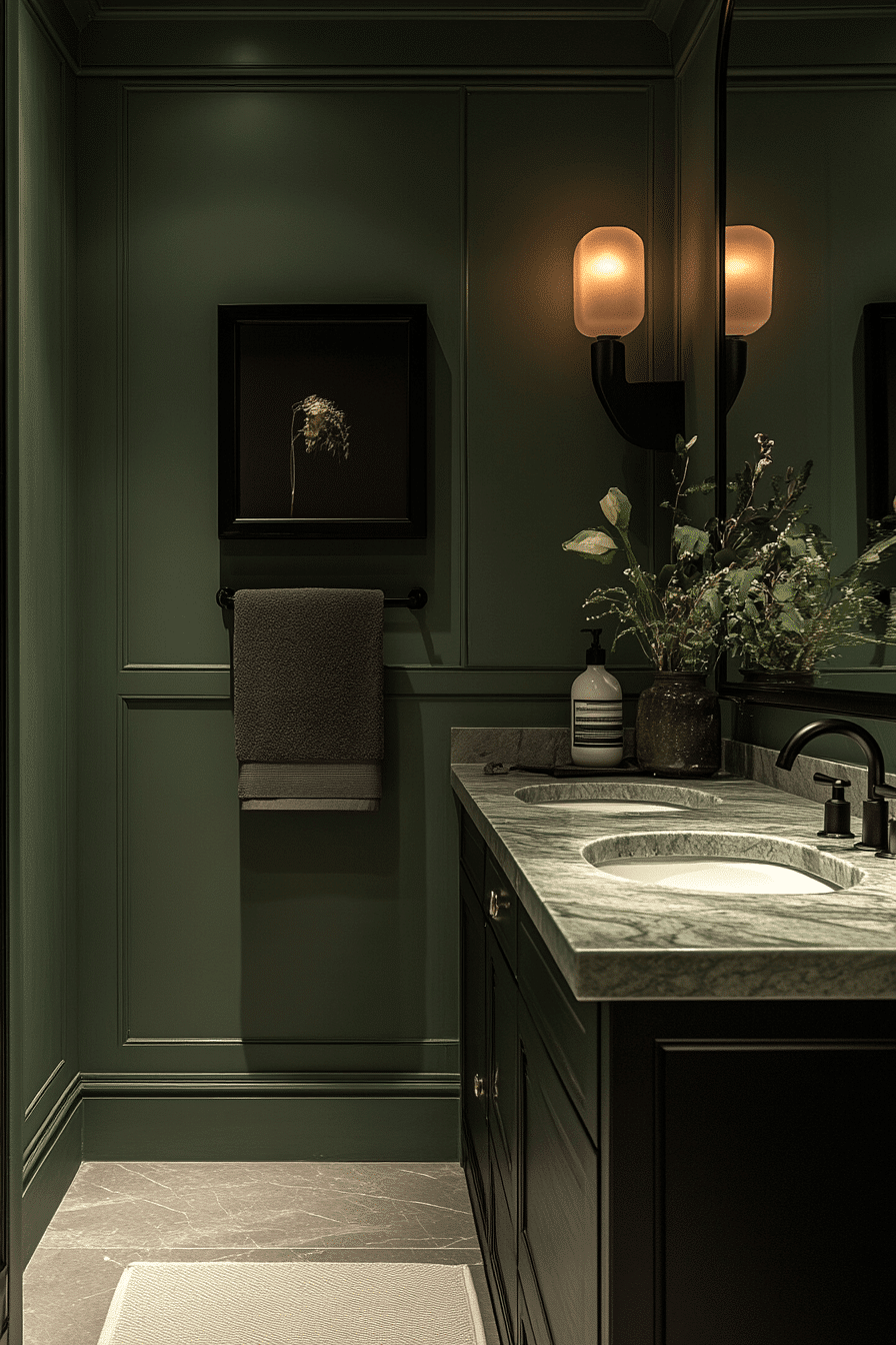 27 Sage Green and Black Bathroom Ideas That Feel Bold, Modern, and Beautifully Refined