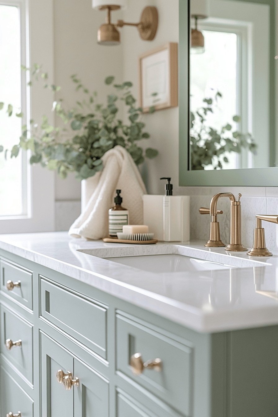 27 Sage Green Bathroom Decor Ideas That Feel Calm, Pretty, and Spa-Like