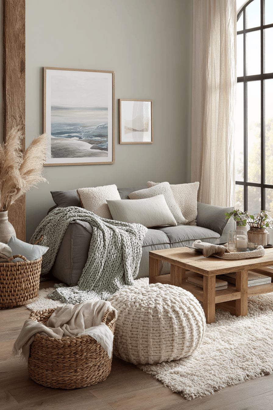 27 Sage Green and Grey Living Room Ideas That Feel Calm, Chic, and Beautifully Relaxed