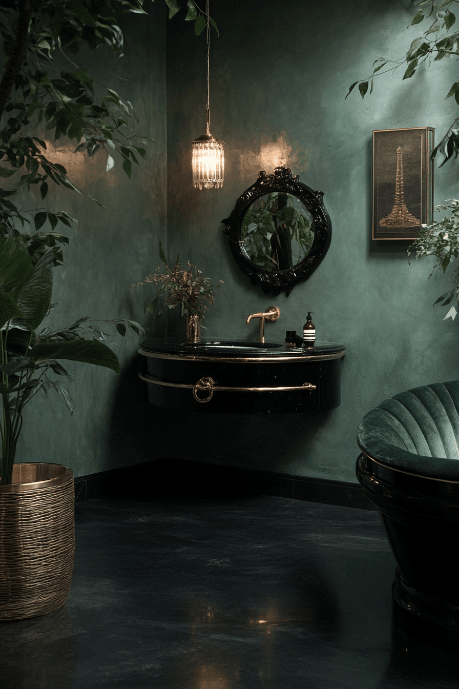 27 Sage Green and Black Bathroom Ideas That Feel Bold, Modern, and Beautifully Refined