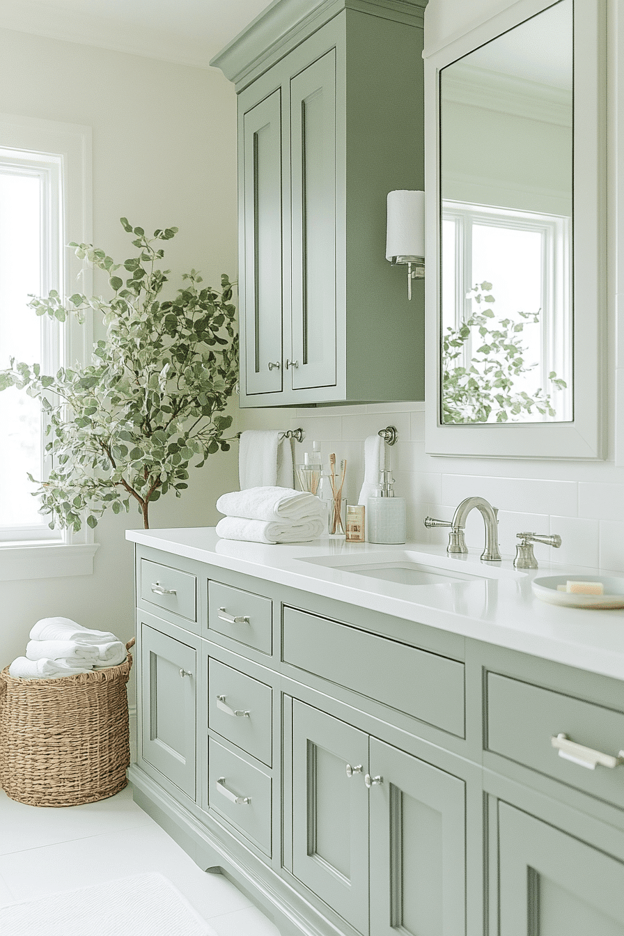 27 Sage Green and White Bathroom Ideas That Feel Fresh, Calm, and Beautifully Timeless
