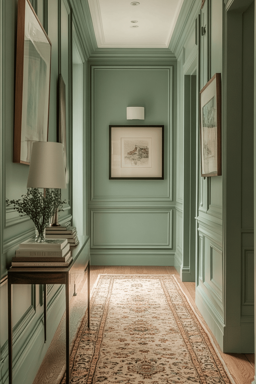 27 Sage Green Hallway Ideas That Make Every Corner Feel Softer and More Stylish