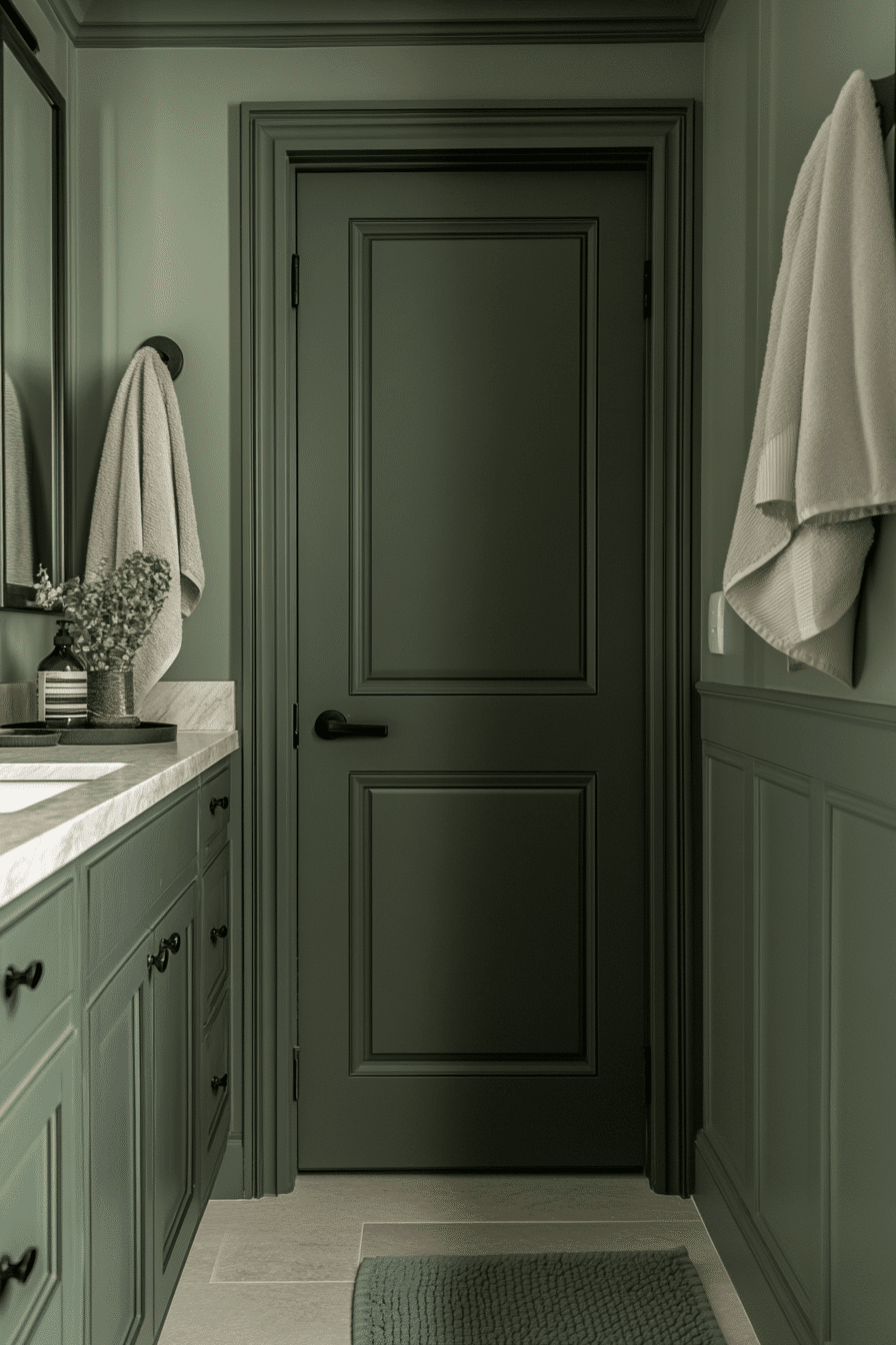 27 Sage Green and Black Bathroom Ideas That Feel Bold, Modern, and Beautifully Refined
