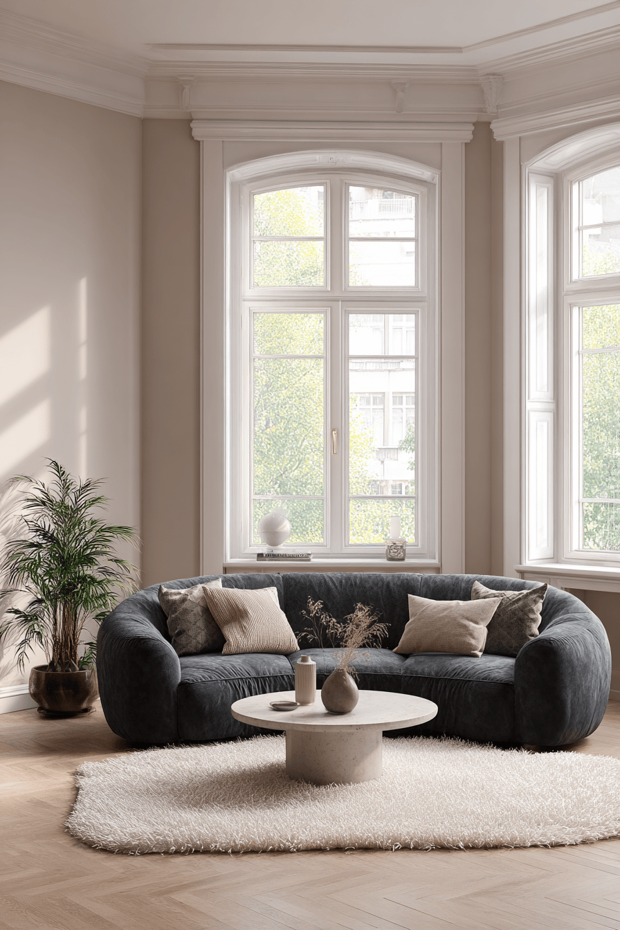 29 Dark Grey Sofa Living Room Ideas That Look Chic, Cozy, and Elevated